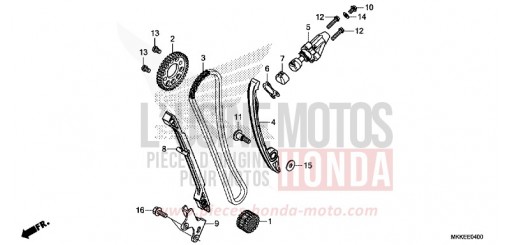 CHAINE A CAMES/TENDEUR CRF1000DK de 2019